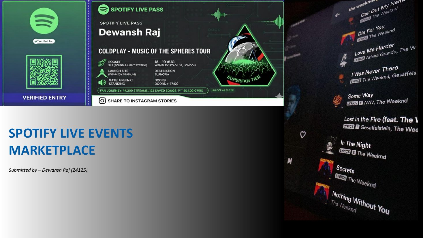 Spotify Live Events Marketplace cover